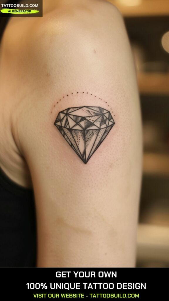 diamond little tattoos for women
