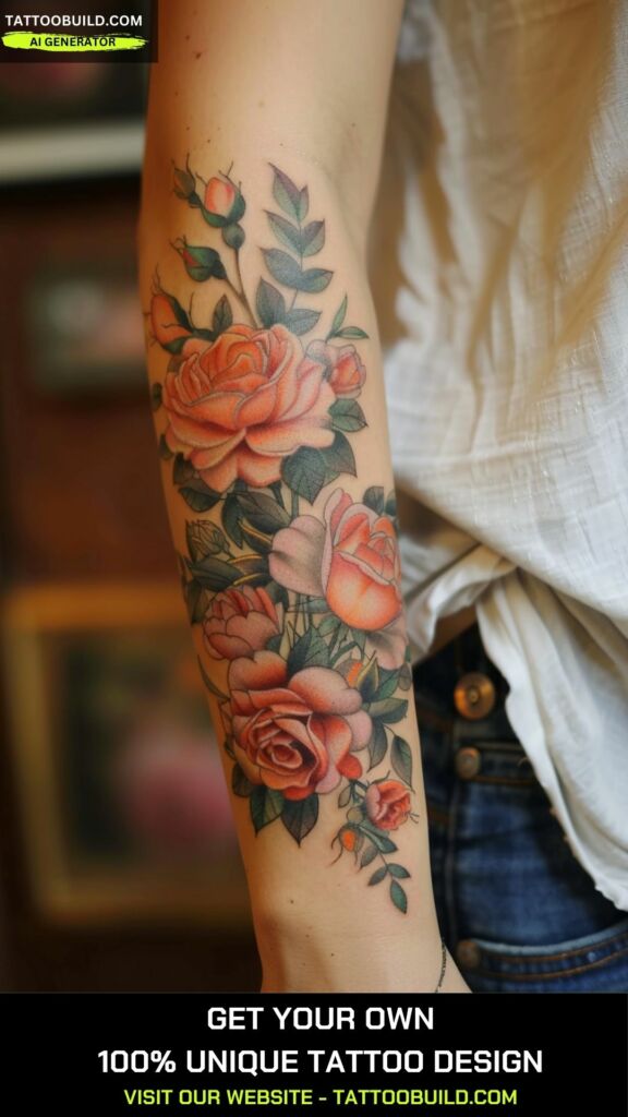 botanical meaningful tattoo for women