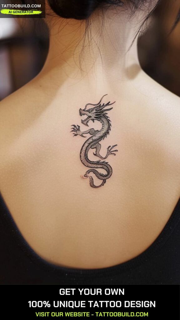 Minimalist dragon tattoo ideas for women