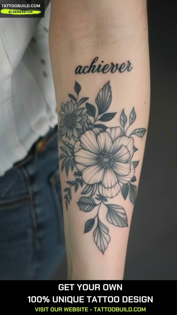 meaningful script tattoos for women