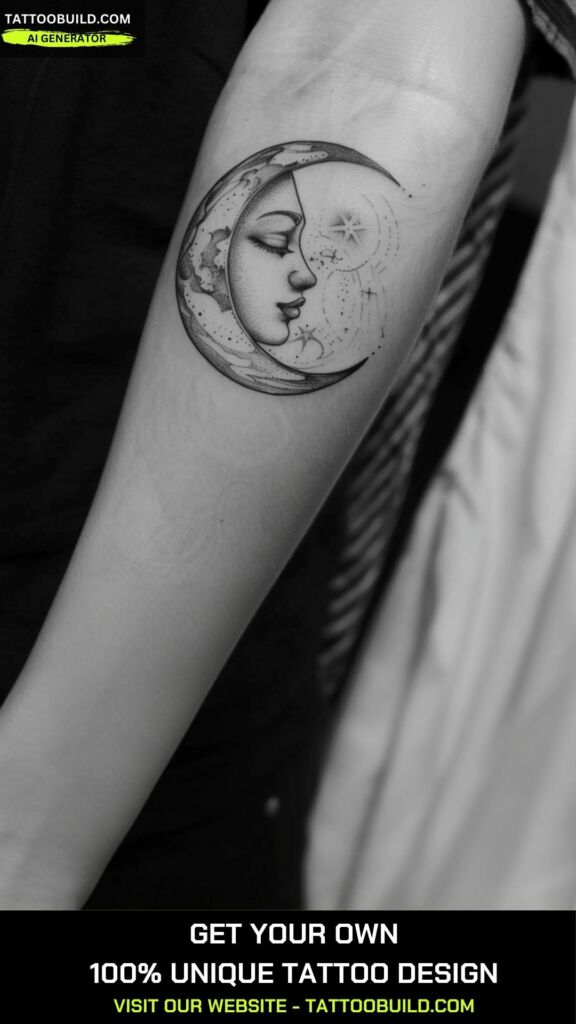 moon tattoos for women