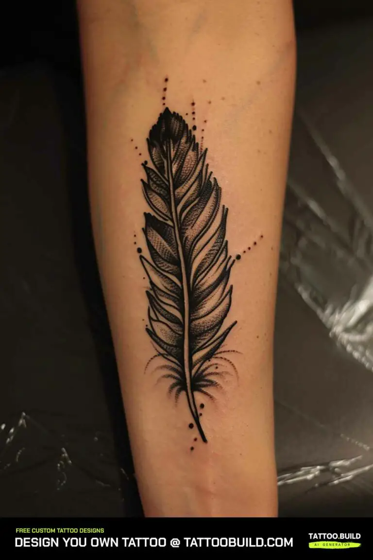 Women's Feather Tattoo Ideas Tattoo Build(02)