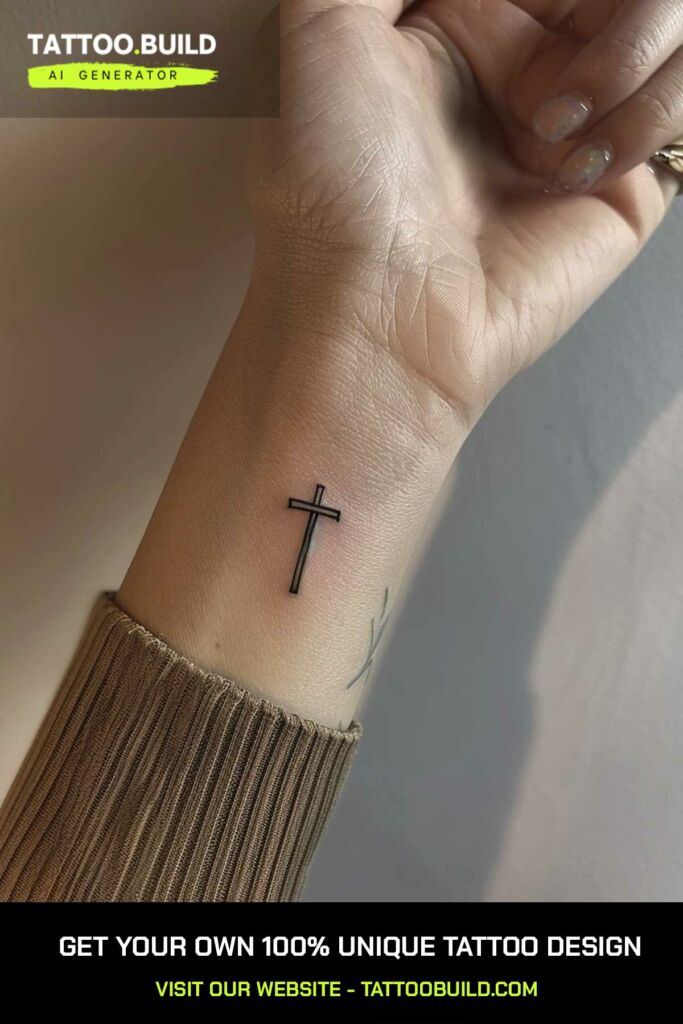 Wrist Cross Tattoo Woman