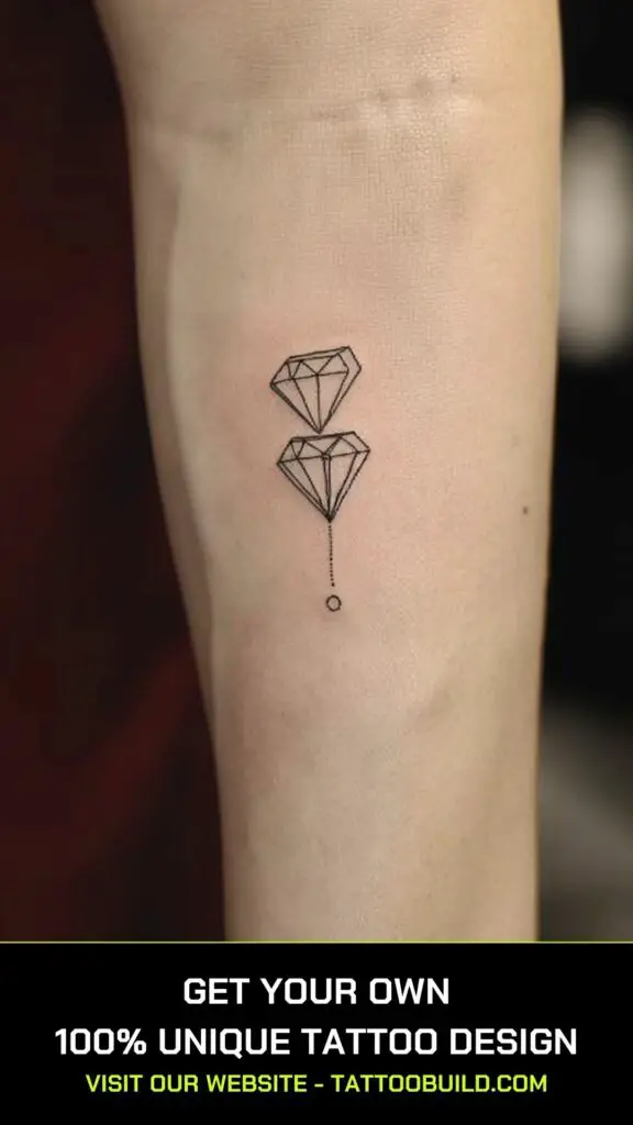 small tattoo designs for men: diamond tattoo