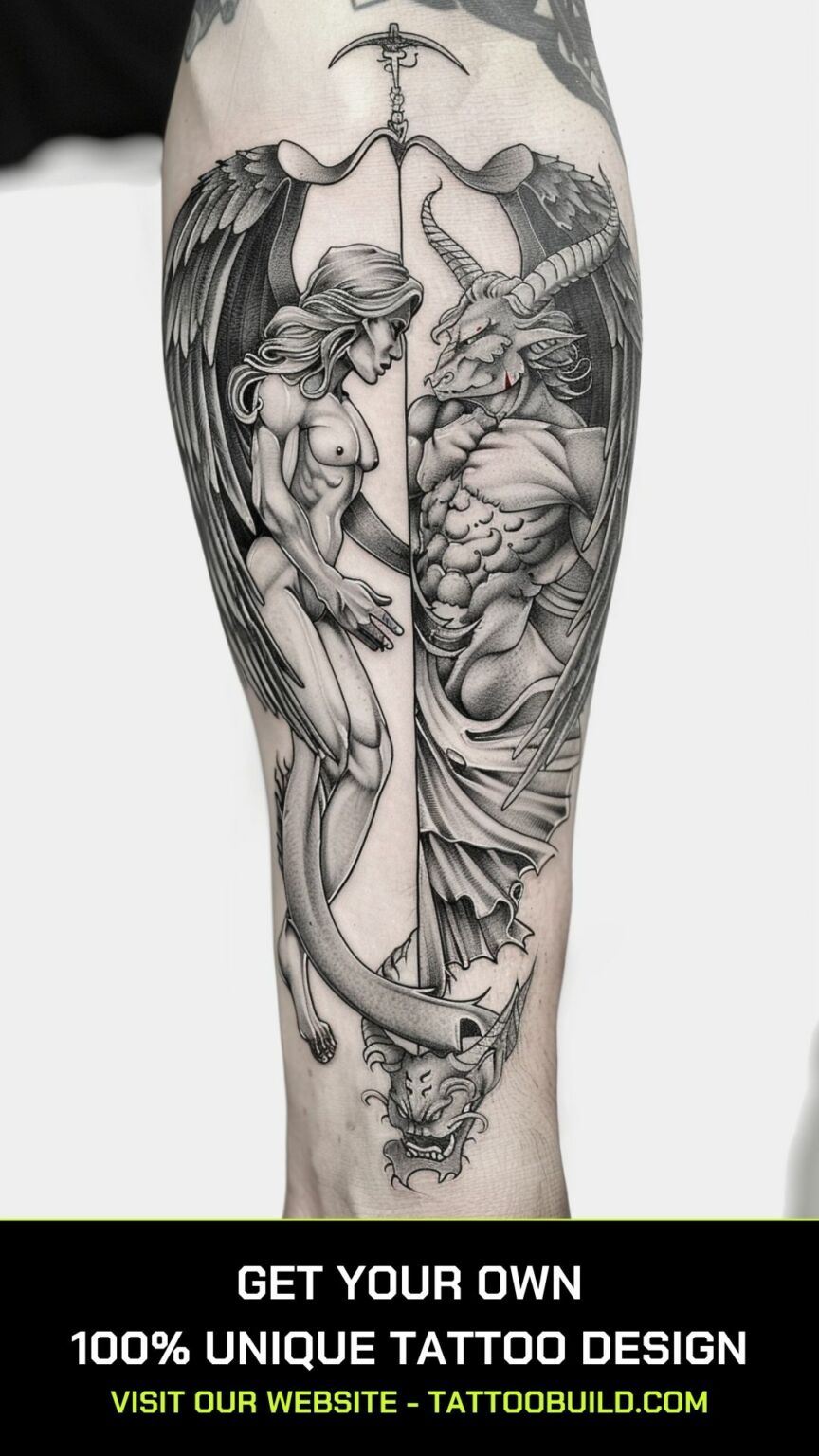 Angel and Devil Tattoo Ideas - Tattoo Build