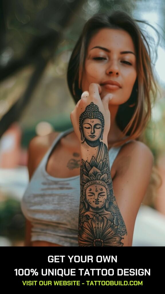 buddha tattoo for ladies
