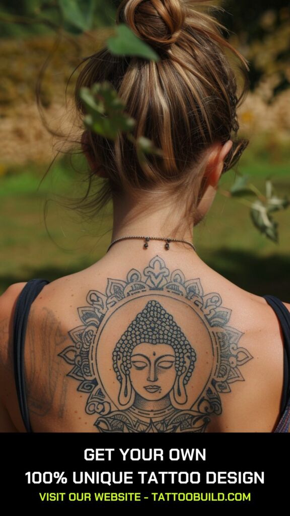 female buddha tattoo for ladies