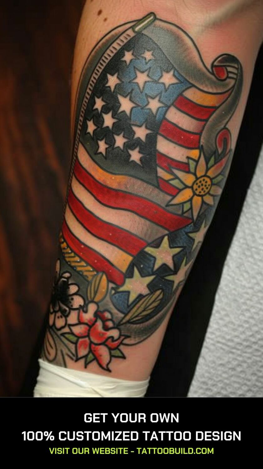 American Flag Tattoo Ideas: Show Your Patriotism with Pride - Tattoo Build