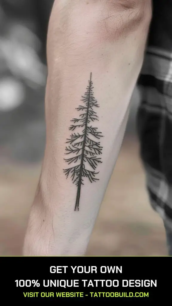 small tattoo designs for men: tree tattoo