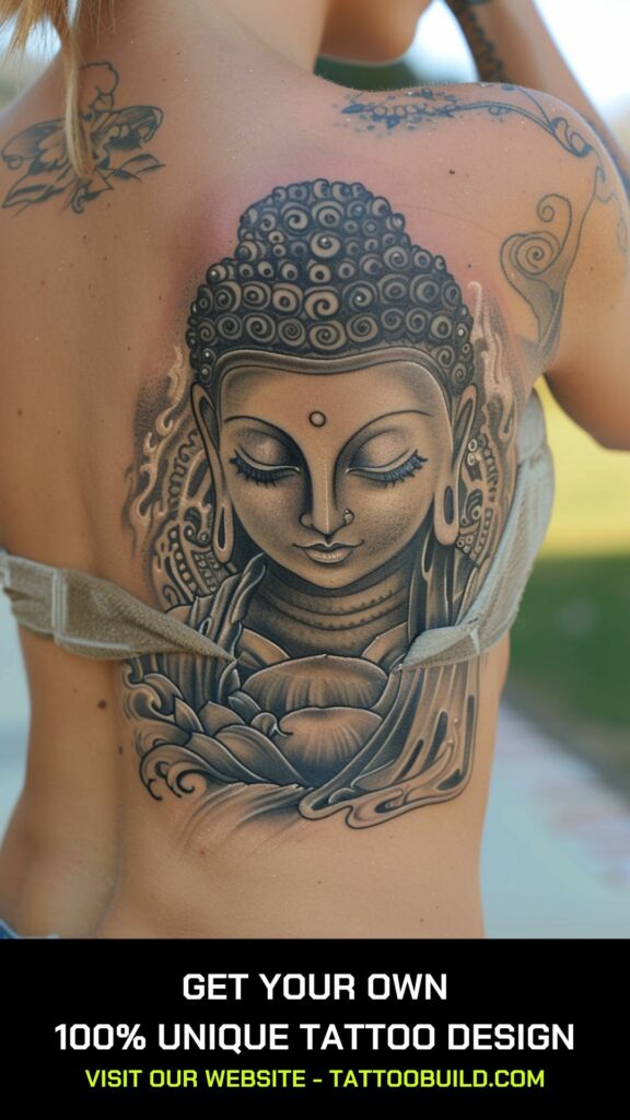 female buddha tattoo for women