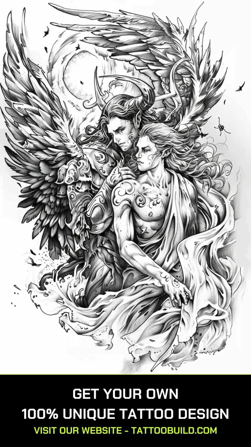 Angel and Devil Tattoo Ideas - Tattoo Build