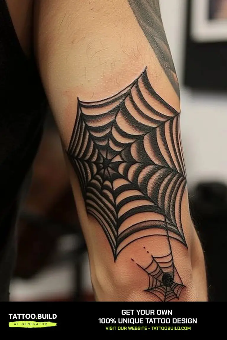 Awesome Cobweb Tattoo for Inspiration
