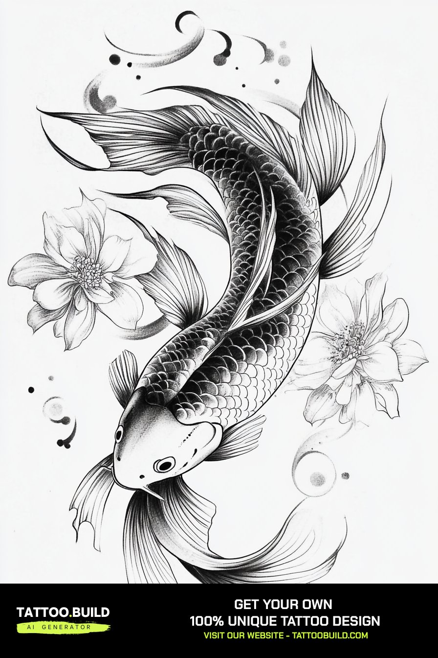 Exploring the Beauty and Meaning of Koi Fish Tattoo Drawings - Tattoo Build