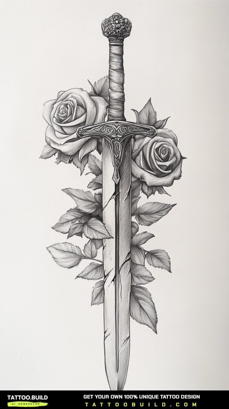 Sword With Roses drawings of tattoo roses: Best Ideas and Styles - Tattoo Build