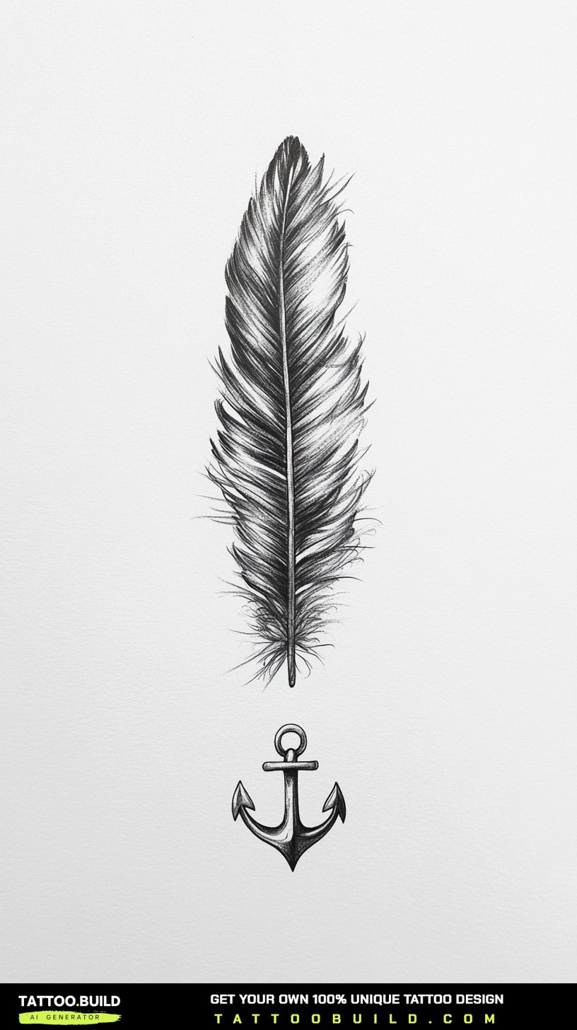 Feather Tattoo Drawings for Females Tattoo Build