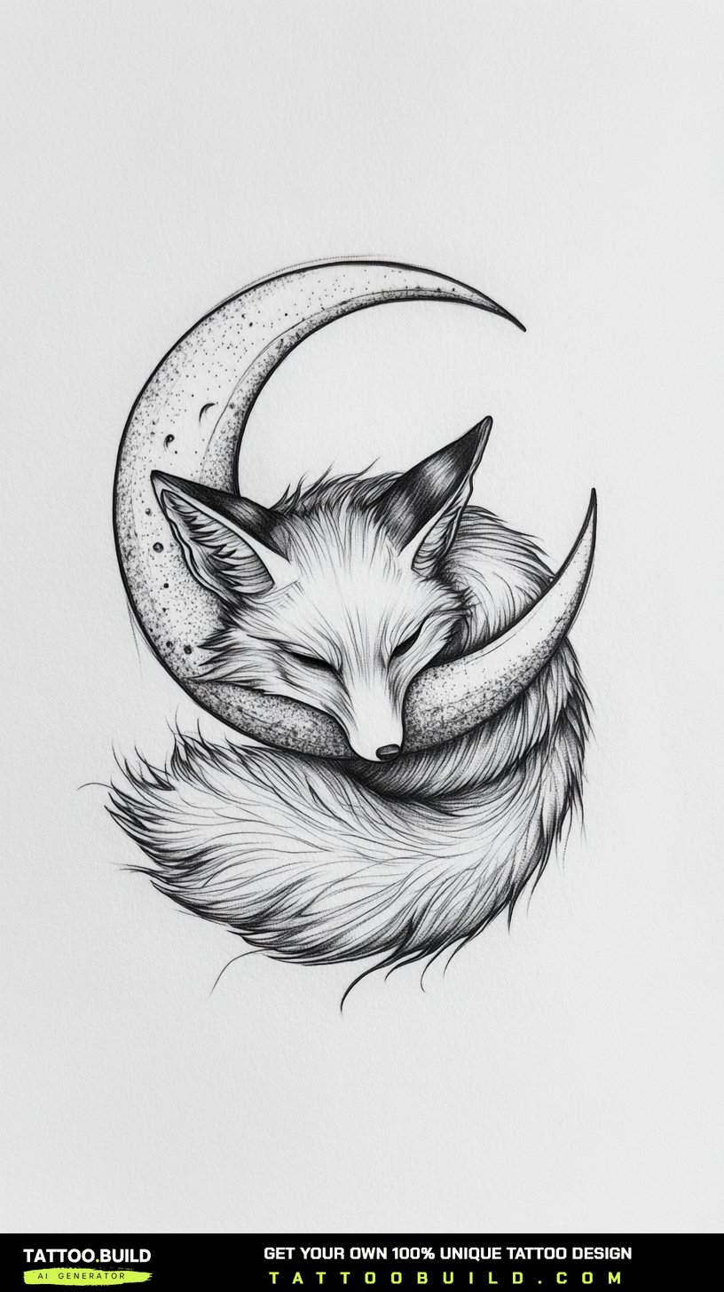 Cool tattoo drawing with heavy blackwork fill and strong contrast.