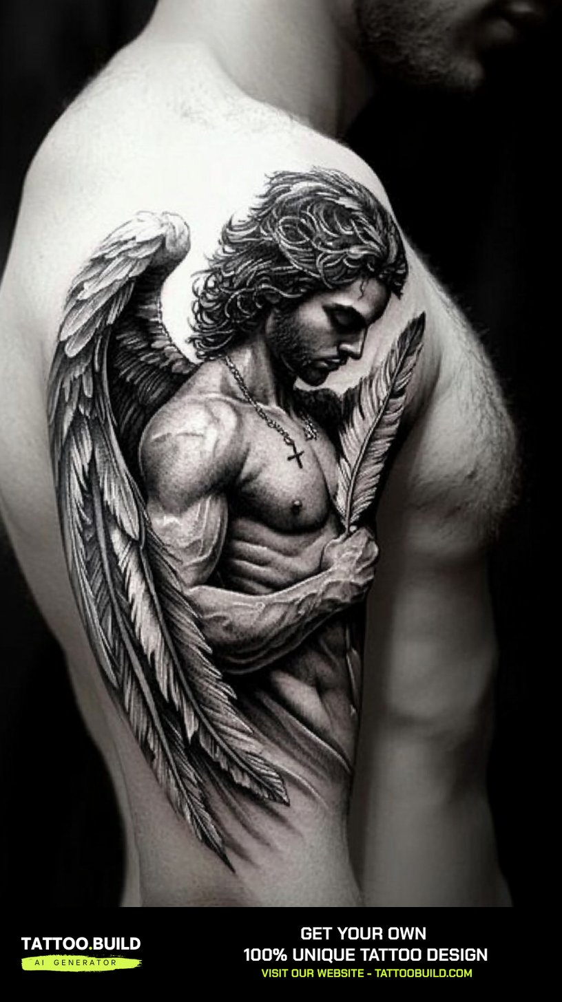 30+ Angel Tattoo Ideas for Men - Tattoo Build