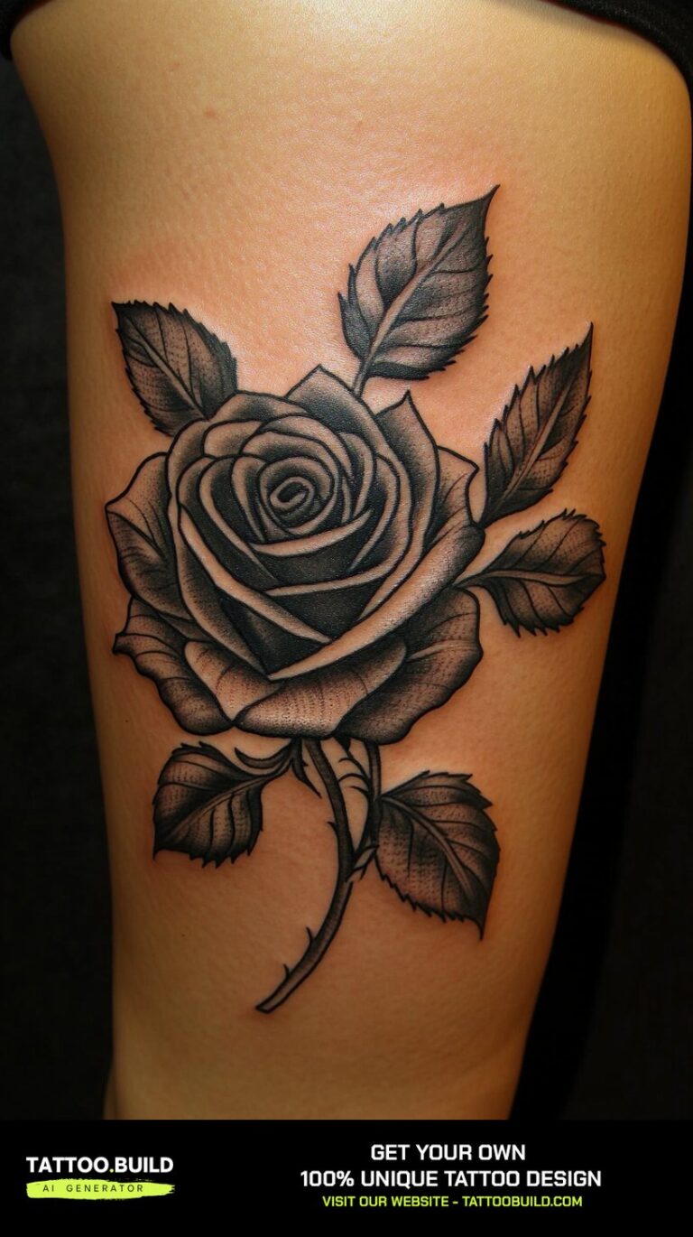 30+ Black Rose Tattoos for Women - Tattoo Build