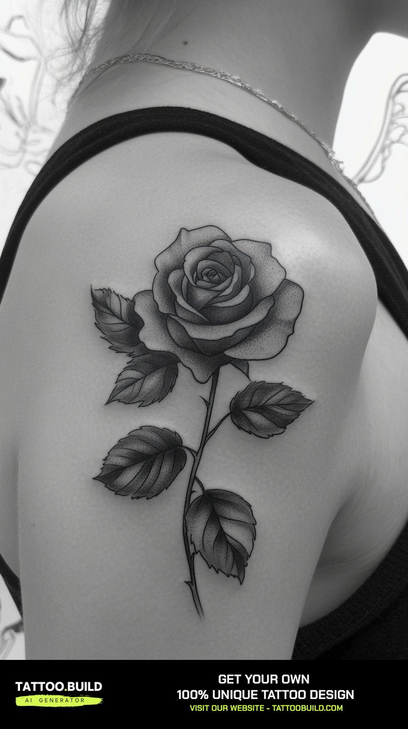 30+ Black Rose Tattoos for Women - Tattoo Build