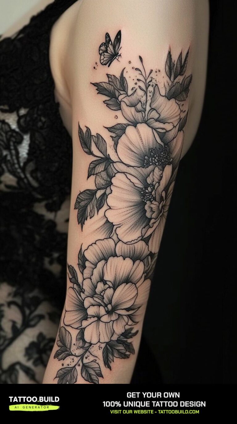 30+ Floral Half Sleeve Tattoo for Forearm - Tattoo Build