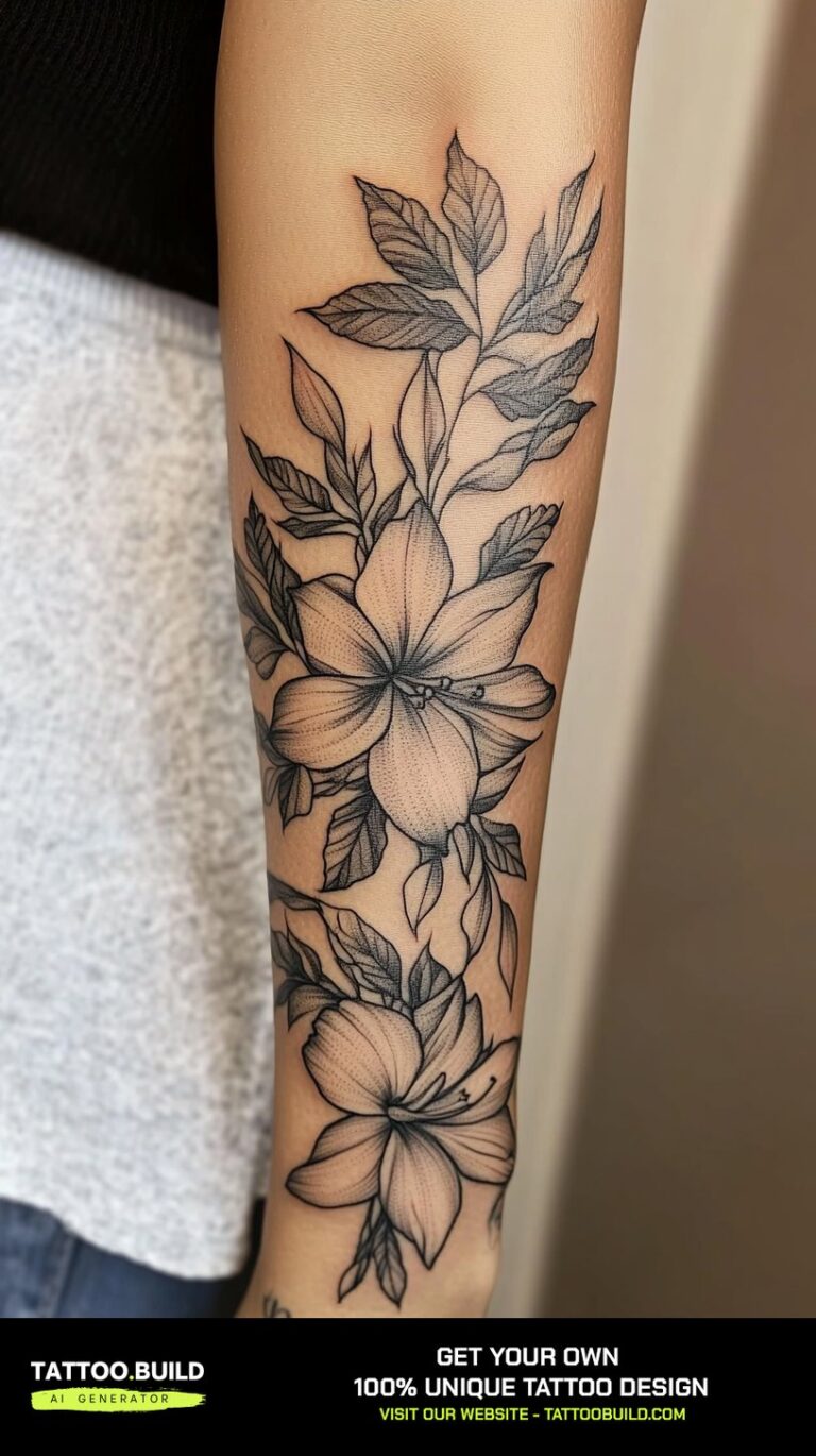 30+ Floral Half Sleeve Tattoo for Forearm - Tattoo Build