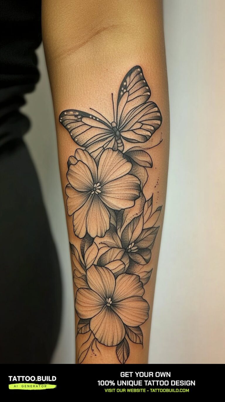 30+ Floral Half Sleeve Tattoo for Forearm - Tattoo Build