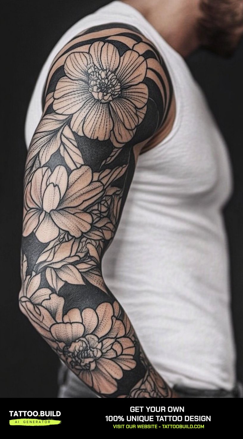 Masculine Flower Tattoos - Tattoo Build