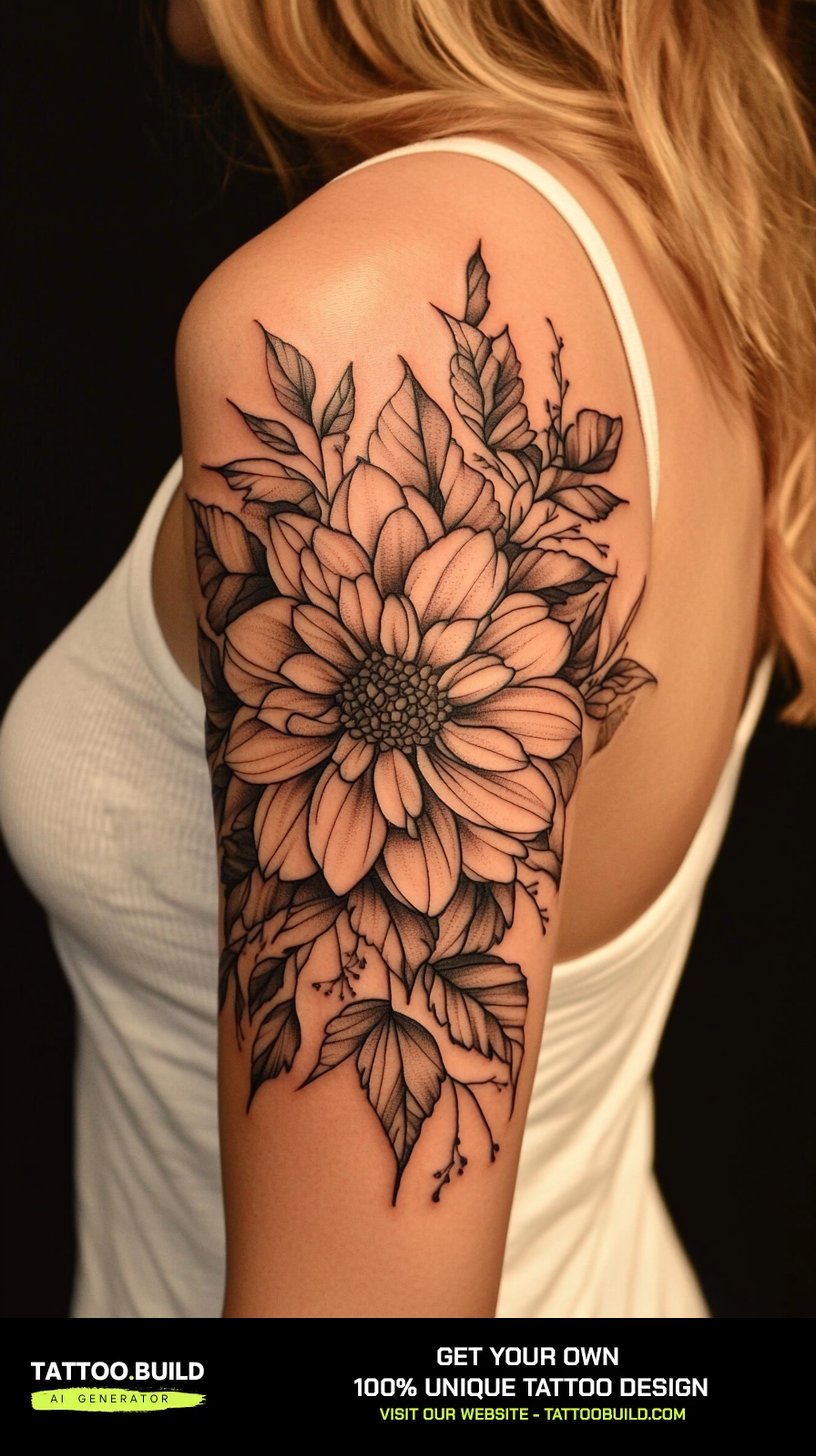 inner arm panel as a softer alternative to a full female classy half sleeve tattoo
