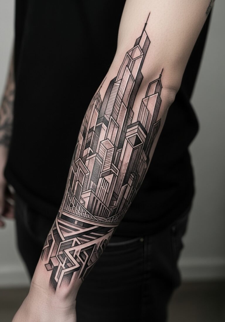 19 Geometric Sleeve Tattoo Ideas for Men Who Love Precision - Tattoo Build