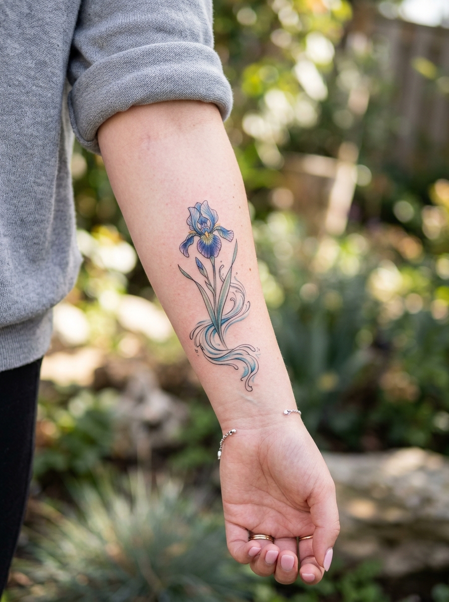 20 Iris Tattoo Ideas That Are Graceful, Bold and Full of Symbolism