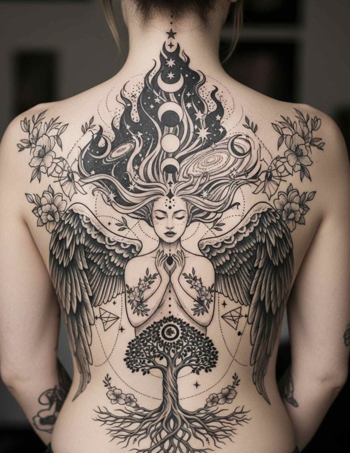 19 Full Back Tattoo Ideas for Women That Are Truly Show-Stopping ...