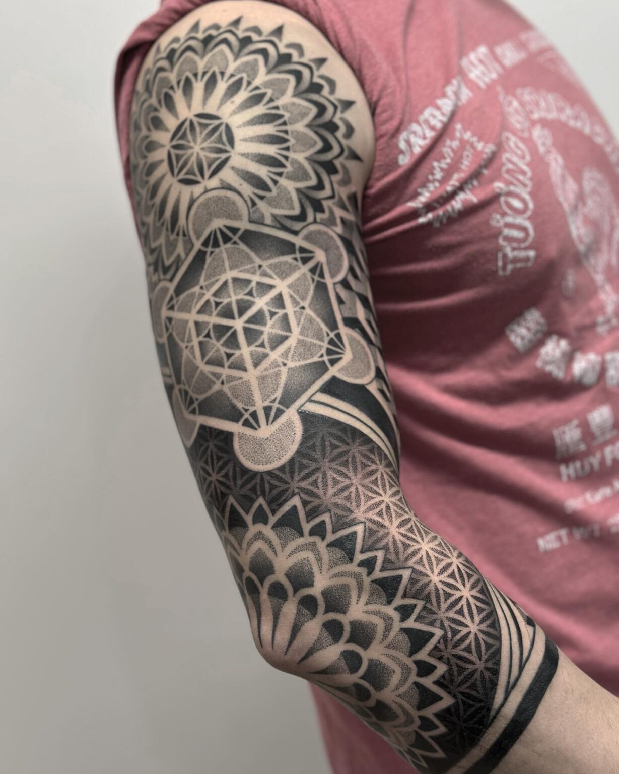 19 Geometric Sleeve Tattoo Ideas for Men Who Love Precision - Tattoo Build