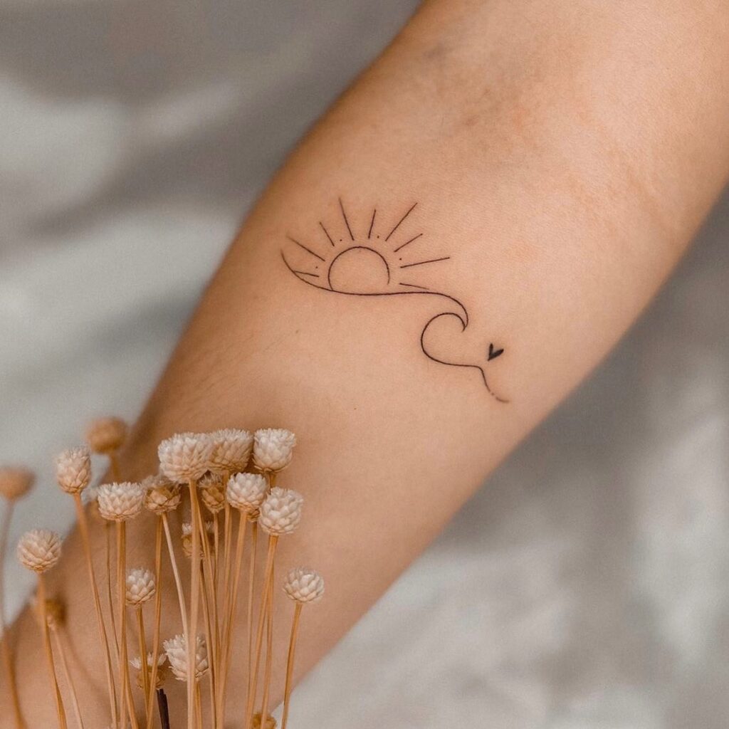 Small tattoo placed on the wrist, a quick placement that still carries a shop minimum